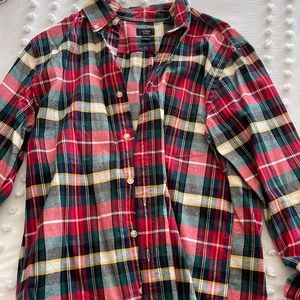 Mens JCrew plaid shirt size S-worn once